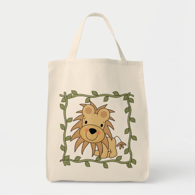 Bolso De Tela Camisetas y regalos del león del bebé (Frente)