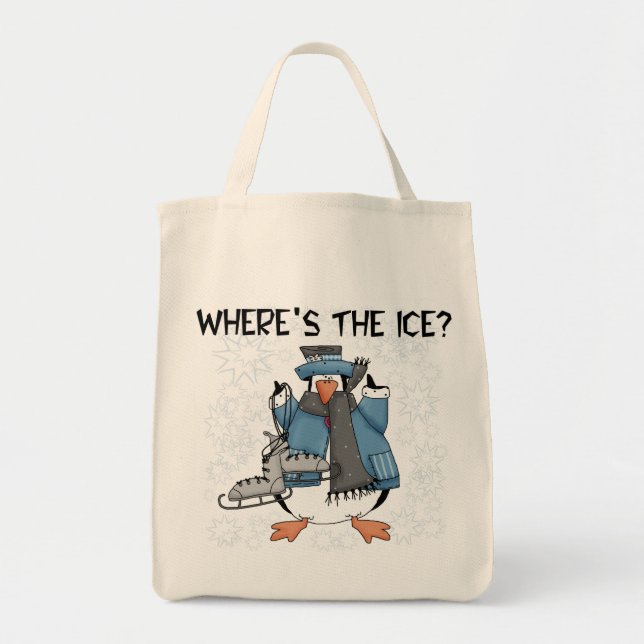 Bolso De Tela Camisetas y regalos del patinaje de hielo del (Frente)