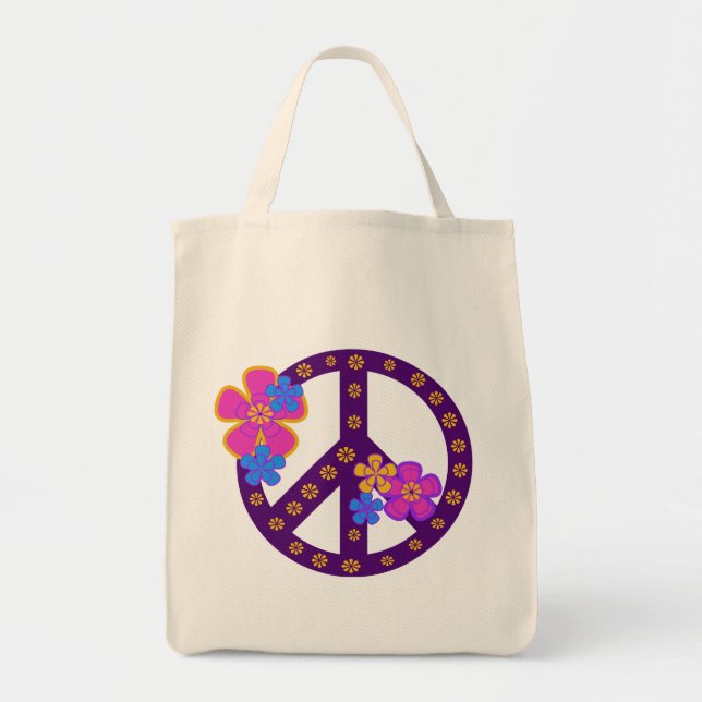 Bolso De Tela Camisetas y regalos del símbolo de paz de las (Frente)
