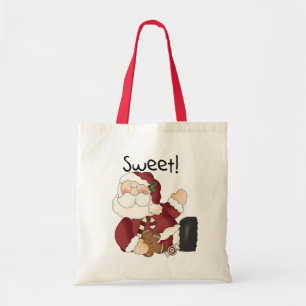 Bolso De Tela Camisetas y regalos dulces de Santa Holiday