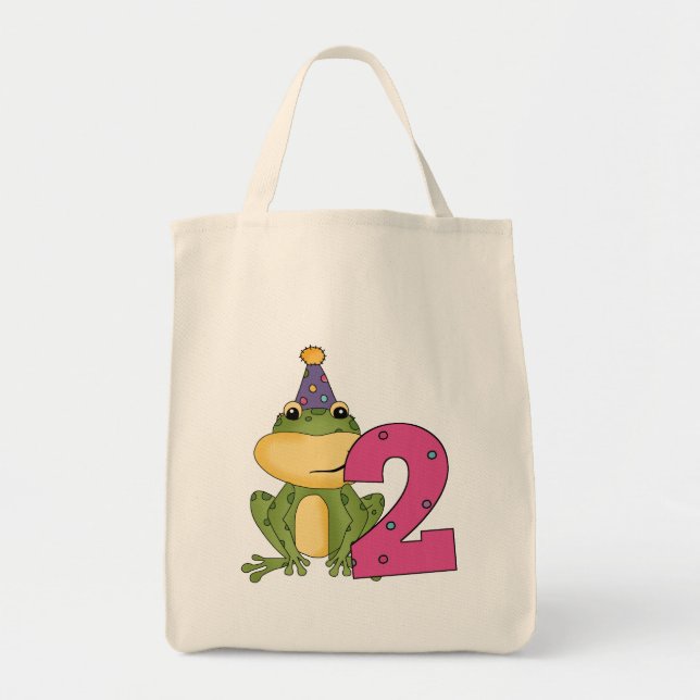 Bolso De Tela Camisetas y regalos para el segundo cumpleaños de  (Frente)