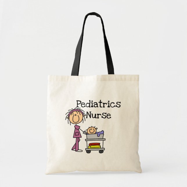Bolso De Tela Camisetas y regalos para enfermeras de pediatría (Frente)