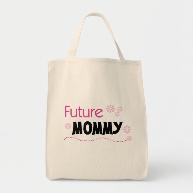 Bolso De Tela Camisetas y regalos para la futura mamá (Frente)