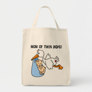 Bolso De Tela Camisetas y regalos para mamás de los niños gemelo