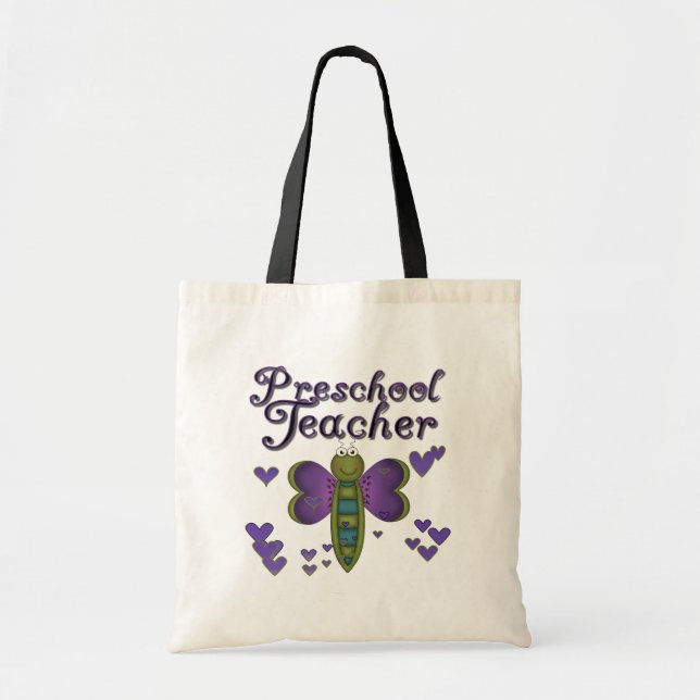 Bolso De Tela Camisetas y regalos preescolares del profesor de (Frente)