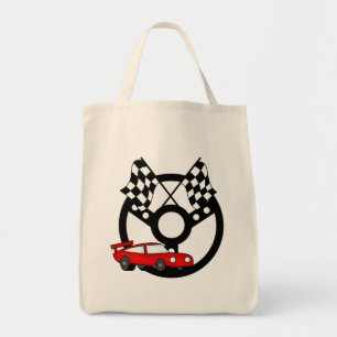 Bolso De Tela Camisetas y regalos rojos del coche de carreras