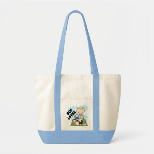 Bolso De Tela Camisetas y regalos rubios del muchacho del amante