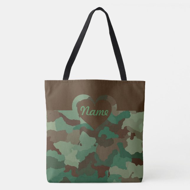 Bolso De Tela Camo adaptable para grande (Anverso)