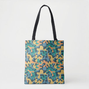 Bolso De Tela Camo de firma de arcoiris silenciado
