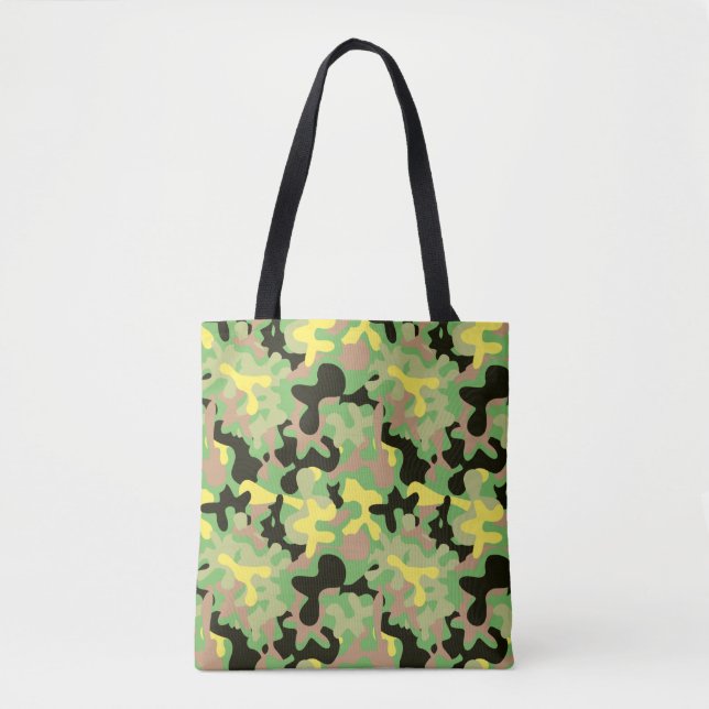 Bolso De Tela Camo de firma de primavera temprana (Anverso)