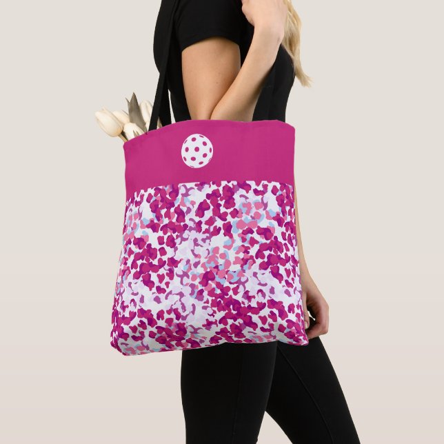 Bolso De Tela Camo rosa tote 2 (Detalle)