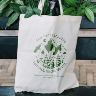 Bolso De Tela Campamento Bachelorette Moderna Fiesta Rustica de 