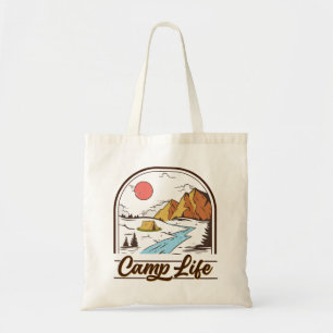 Bolso De Tela Campamento Campestre de la montaña