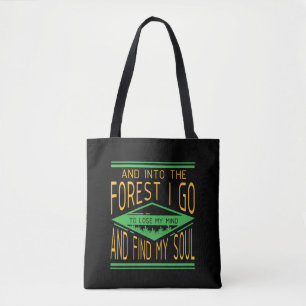 Bolso De Tela Campamento - En el bosque voy divertido campamento