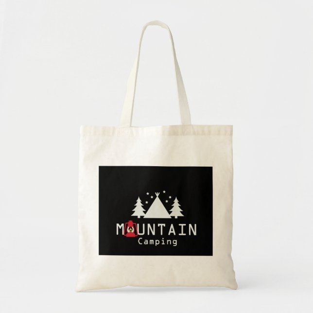 Bolso De Tela campamento en la montaña (Frente)
