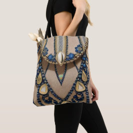 Bolso De Tela Campana azul de California: