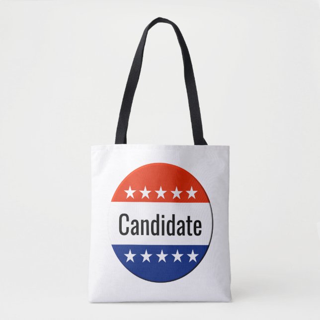 Bolso De Tela Campaña de candidatos personalizados para las elec (Anverso)