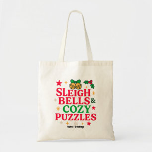 Bolso De Tela Campanas de Trineo y Rompecabezas Acogedores Regal