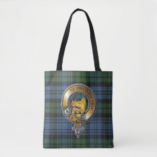 Bolso De Tela Campbell Tartan & Badge