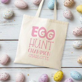 Bolso De Tela Campeón de la caza personalizada de huevos de pasc