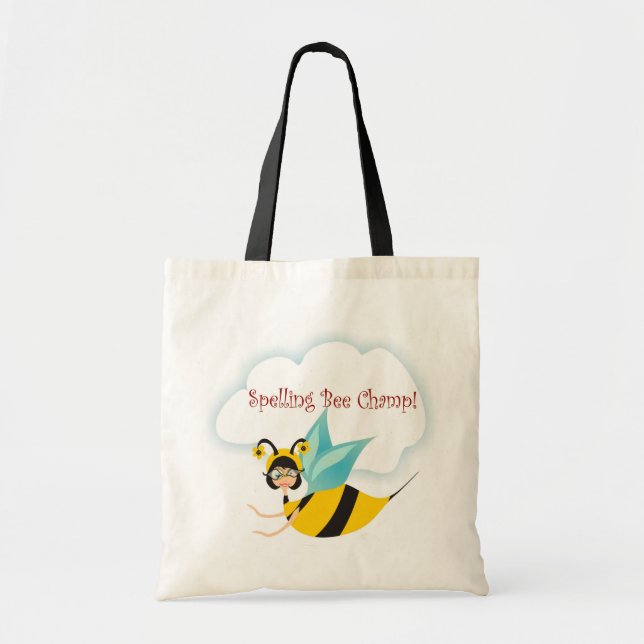 Bolso De Tela Campeón del concurso de ortografía (Frente)