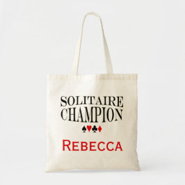 Bolso De Tela Campeón personalizado del solitario