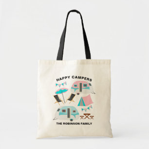 Bolso De Tela Campeones felices nombre familiar retro caravana c