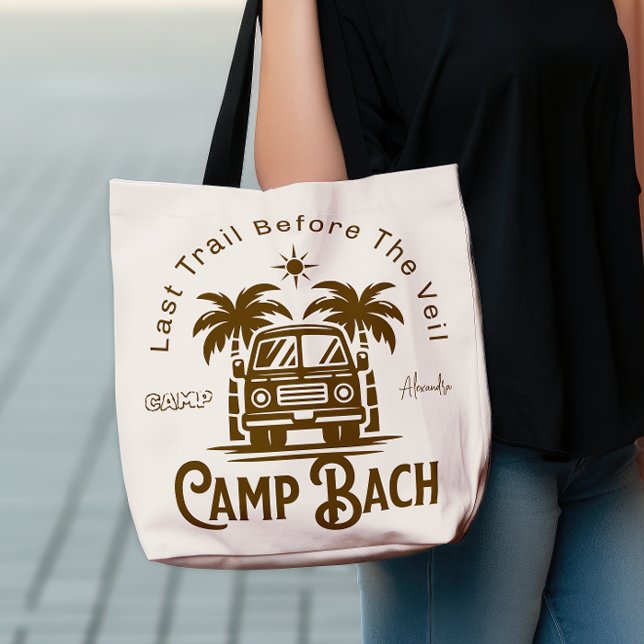 Bolso De Tela Camper de la palma retro - Fin de semana de la bac (Subido por el creador)