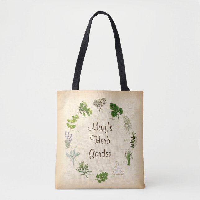 Bolso De Tela Campesinos en el mercado de hierba Jardín Tote Bag (Anverso)