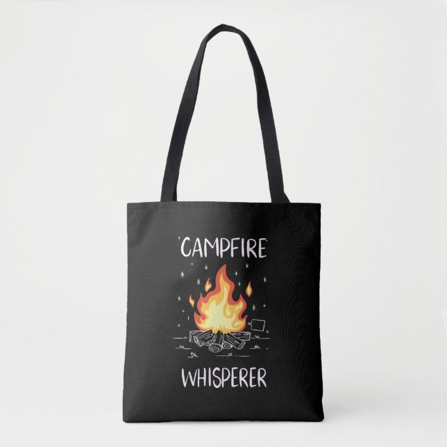 Bolso De Tela Campfire de campamento (Anverso)