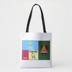 Bolso De Tela camping americano de stripes s'mores