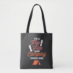 Bolso De Tela Camping - Chancleta Y Chica De Camping