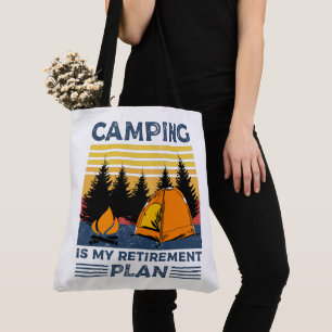 Bolso De Tela Camping es mi plan de retiro Gracioso camping Gift