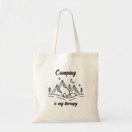 Bolso De Tela Camping es mi terapia simple verano