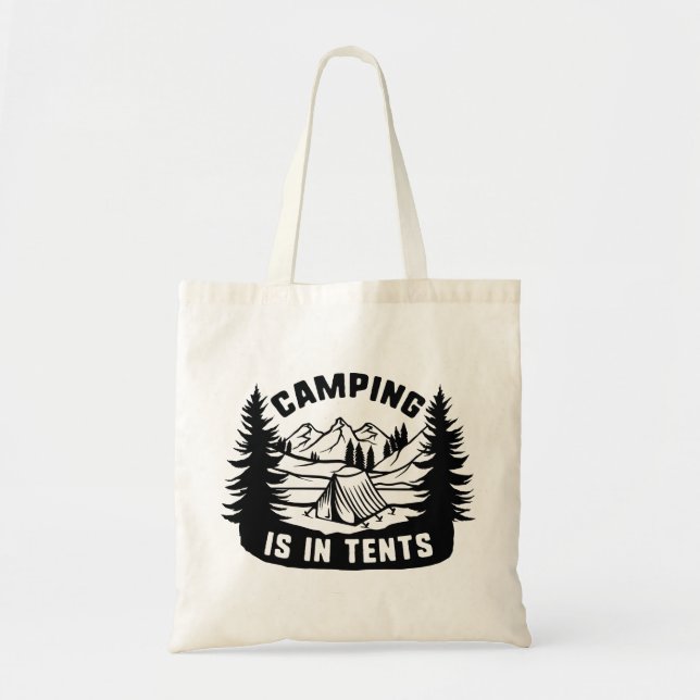 Bolso De Tela Camping Está En Las Tiendas (Frente)