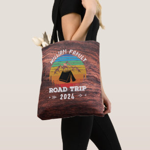 Bolso De Tela Camping familiar personalizado en viaje por carret