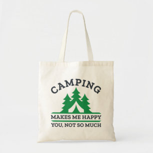 Bolso De Tela Camping Me Hace Feliz