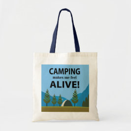 Bolso De Tela Camping Me Hace Sentir Vivo Camping