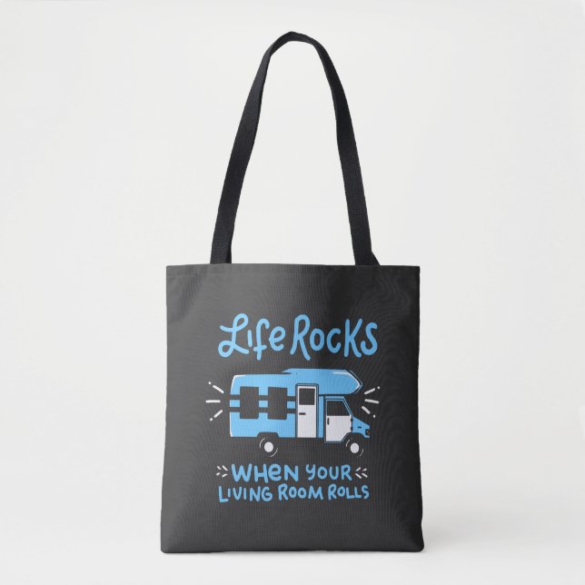 Bolso De Tela Camping - Rocas de vida (Anverso)