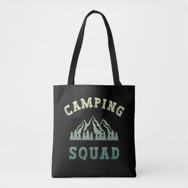 Bolso De Tela Camping Squad Camping Montañas al aire libre (Anverso)