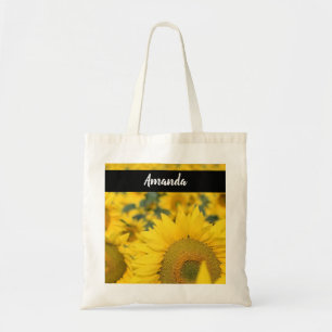 Bolso De Tela Campo amarillo de girasoles, fotografía