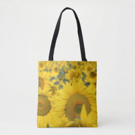 Bolso De Tela Campo amarillo de girasoles, fotografía