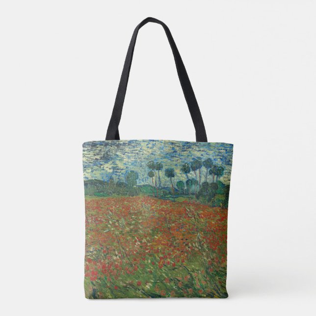Bolso De Tela Campo de amapola de Vincent van Gogh Bella Artes (Reverso)