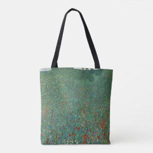 Bolso De Tela Campo de amapolas por Gustav Klimt, Arte Nouveau v