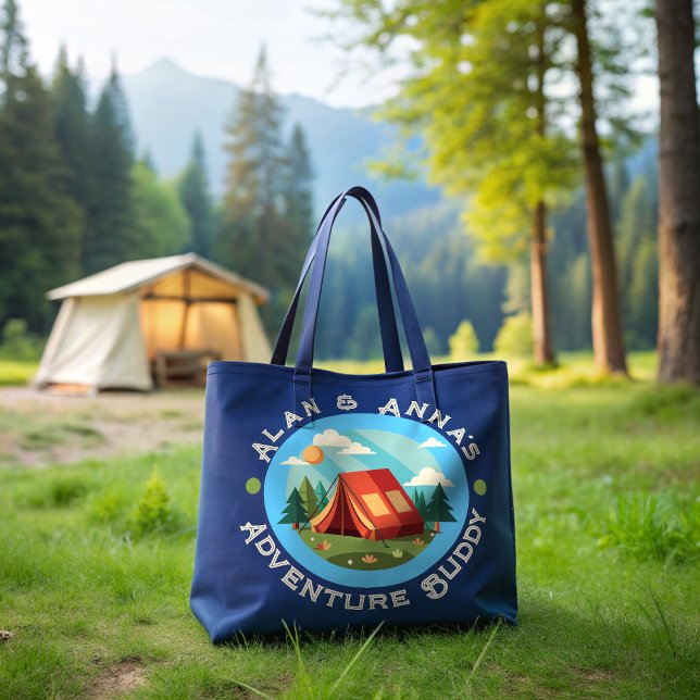 Bolso De Tela Campo de aventura familiar personalizado - Nombre  (Subido por el creador)
