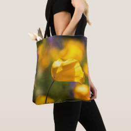 Bolso De Tela Campo de baile de los amapolas