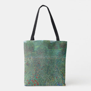 Bolso De Tela Campo de flores en Litzlberg Klimt, paisaje vintag