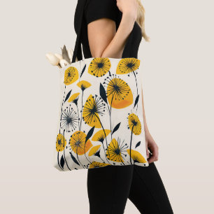 Bolso De Tela Campo de flores silvestres de Dandelion