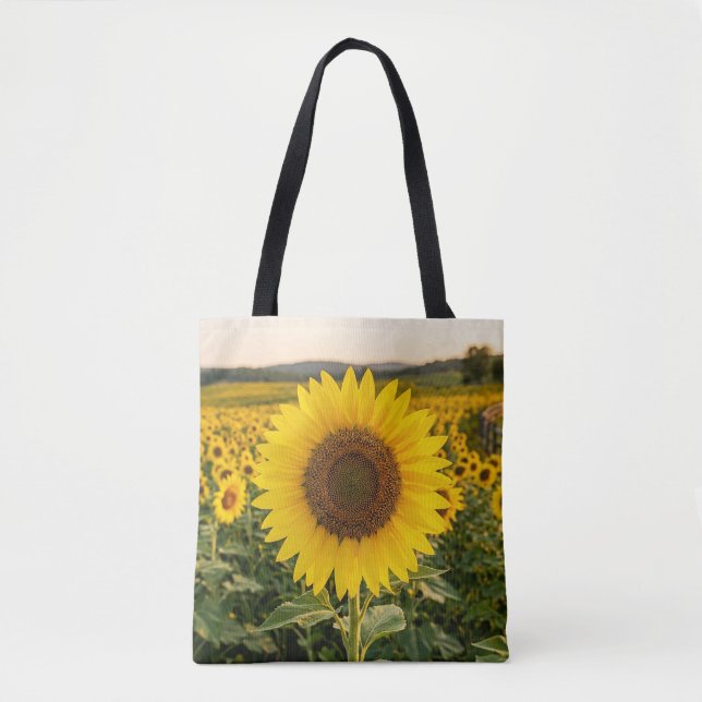 Bolso De Tela Campo de girasoles (Anverso)