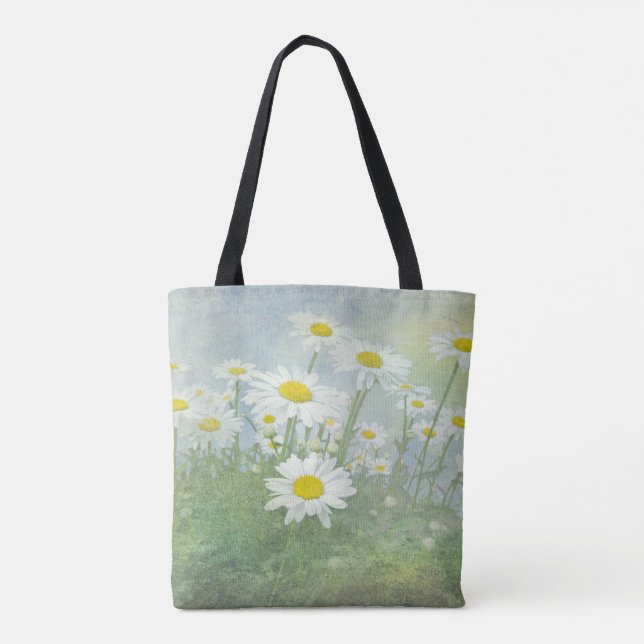 Bolso De Tela campo de las mareas de verano (Reverso)